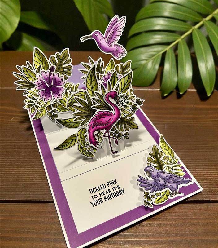 Made to Surprise A5 Stamp and Die Set FLAMIN-GOrgeous | Glide & Slide