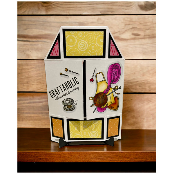 Made To Surprise 6in x 6in Card Creator Die Set Circular Never Ending Card and Stand | Set of 10