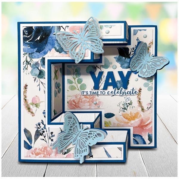 Made To Surprise Die Set 5in x 7in Tri-Fold Showstopper Mechanism Set of 13 | Showstopper Collection