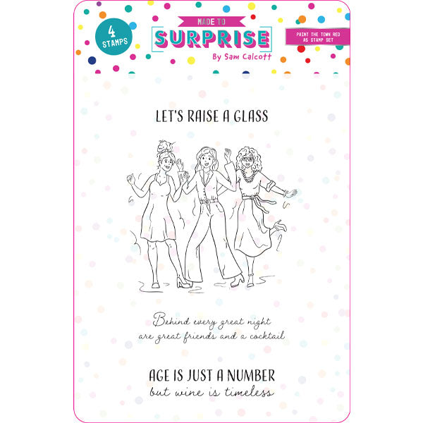 Made to Surprise A5 Stamp Paint The Town Red | Let The Good Times Roll