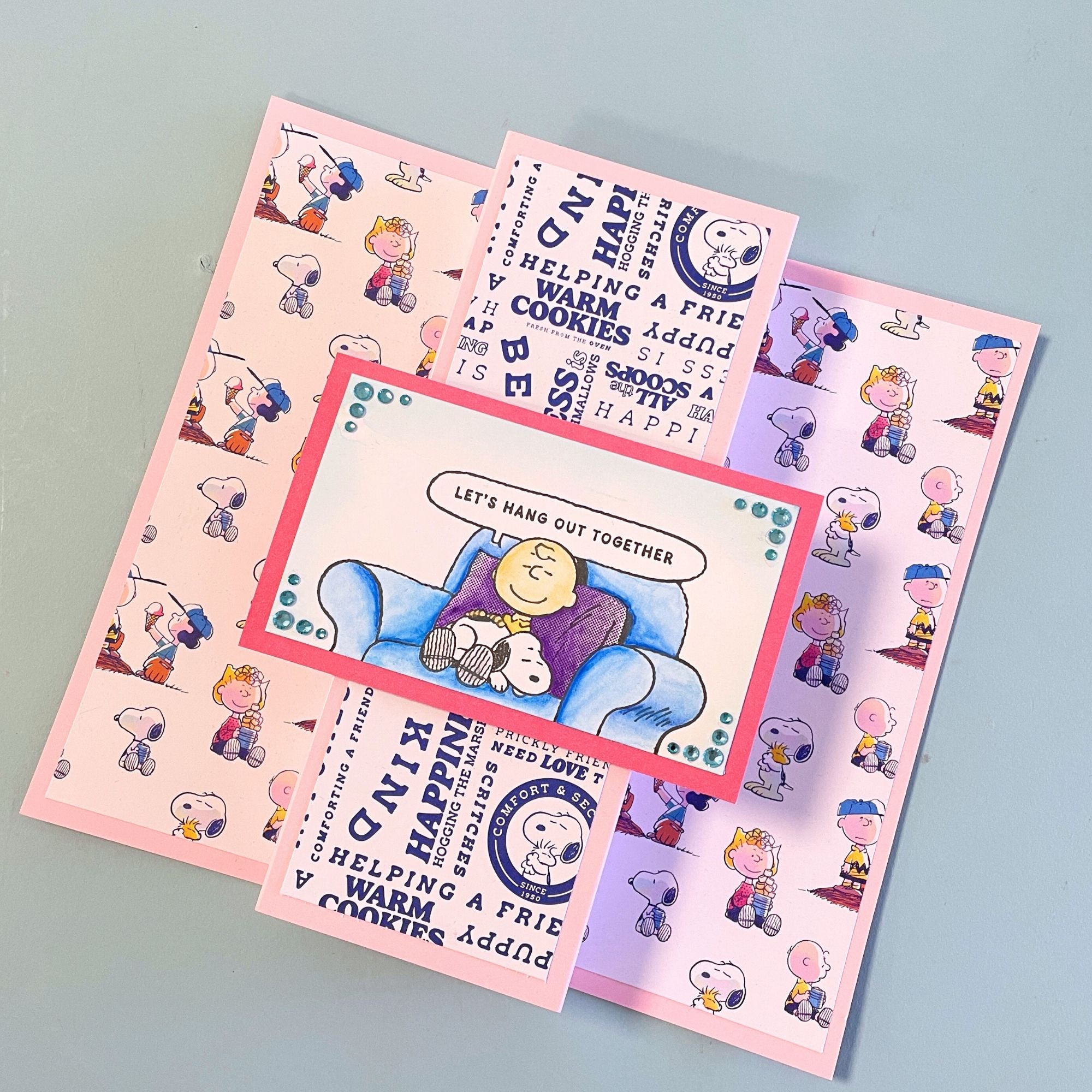 Peanuts Die and A5 Stamp Set Best of Friends | Peanuts 75th Anniversary