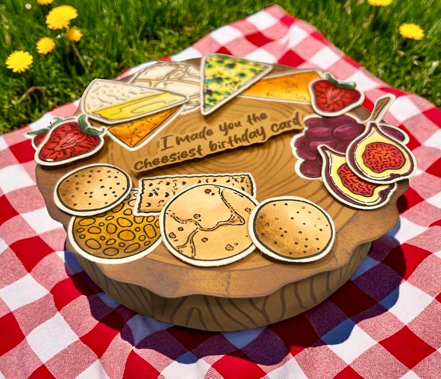 Made to Surprise A5 Stamp and Die Set Party Food | Going Against The Grain