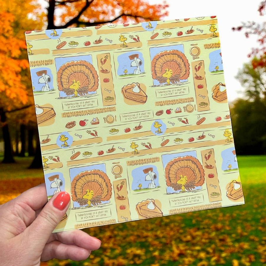 Peanuts 8 x 8 Paper Pack Fall Is Here | Chill Out & Be Thankful