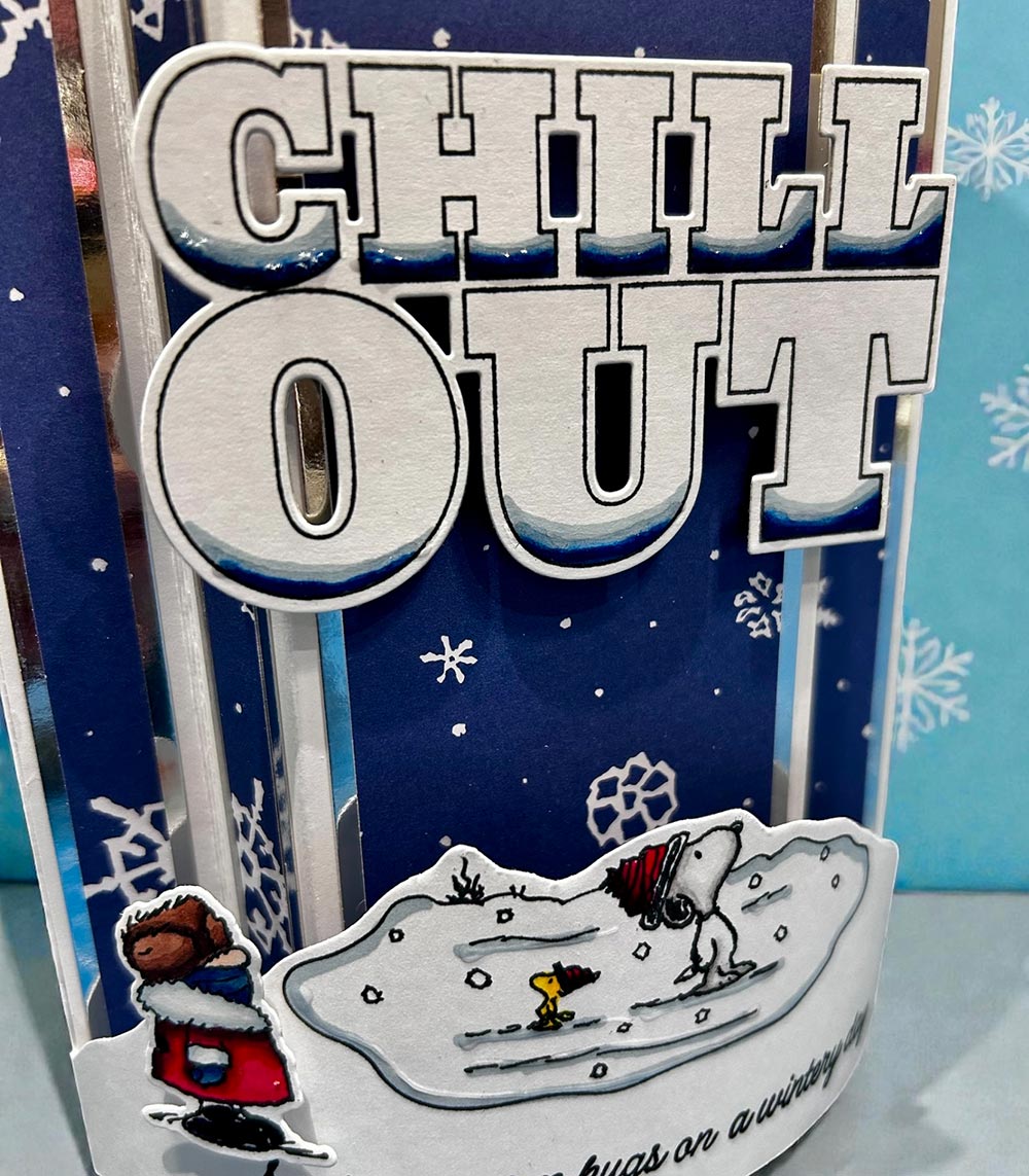 Peanuts Die and A6 Stamp Set Chill Out | Winter Break