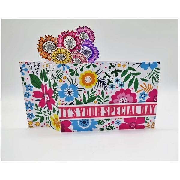 Made To Surprise A5 Clear Stamp Set Funky Flowers by Sam Calcott | Set of 15