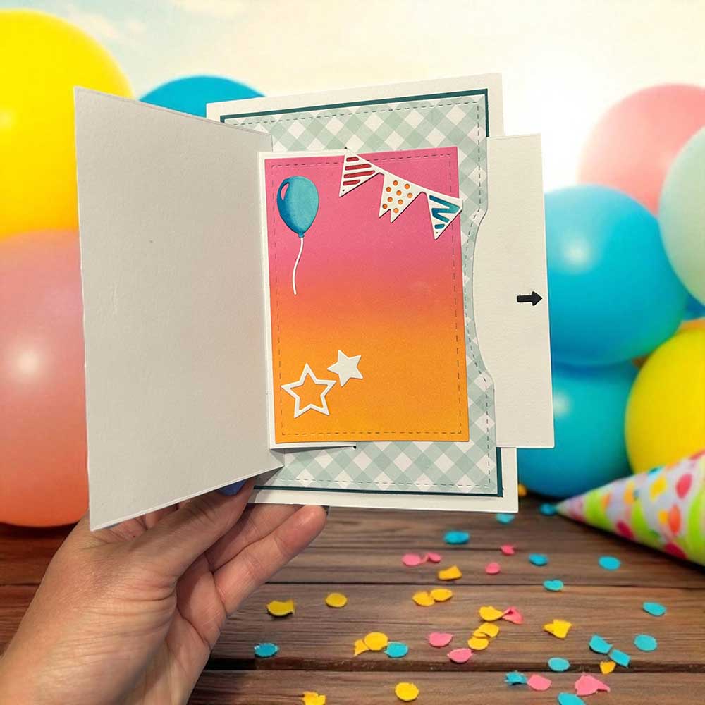 Made To Surprise Stamp and Die Set - Hoorah! | All Fun & Games