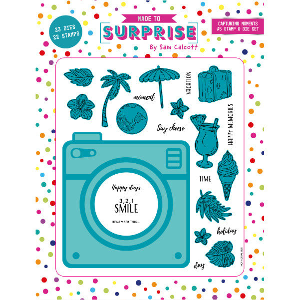 Made to Surprise A5 Stamp and Die Set Capturing Moments | Swivel & See