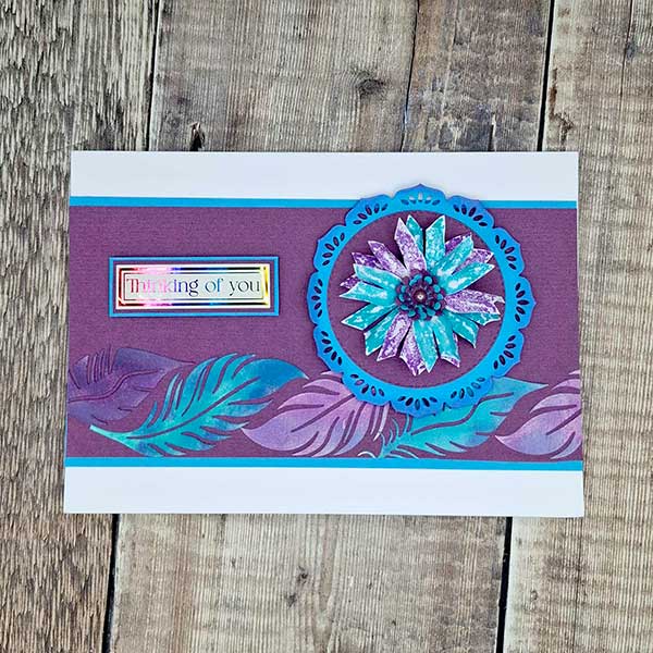 Card Making Magic A5 Layering Stamp Set Spikey Flowers Set of 11 | Designer Card Fronts Collection