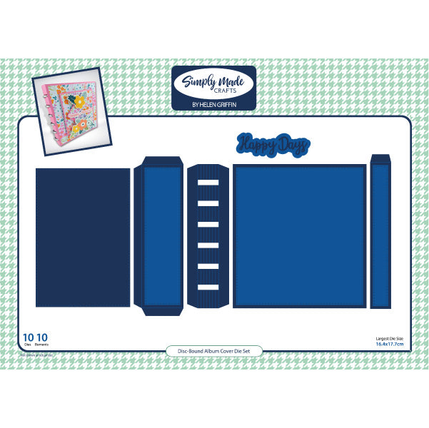 Simply Made Crafts Die Set Disc Bound Album Cover | Set of 10