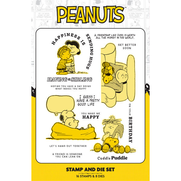 Peanuts Die and A5 Stamp Set Best of Friends | Peanuts 75th Anniversary