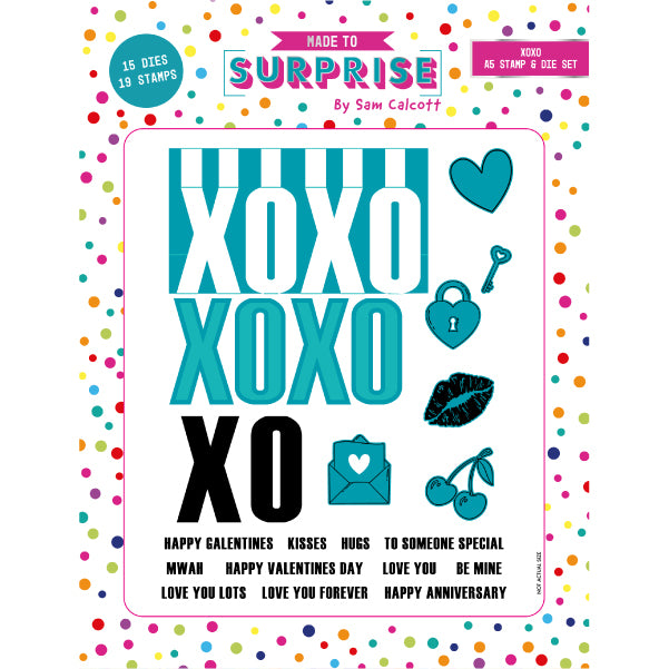 Made to Surprise A5 Stamp and Die Set XOXO | Say It With Words