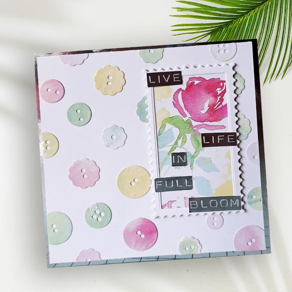 Frugal Crafter Ephemera Pack Watercolour Florals Foiled Vellum Sentiments by Lindsay Weirich