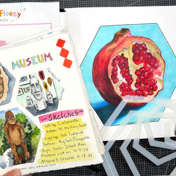 Frugal Crafter 8 x 8 Stencil Set Squares and hexagons