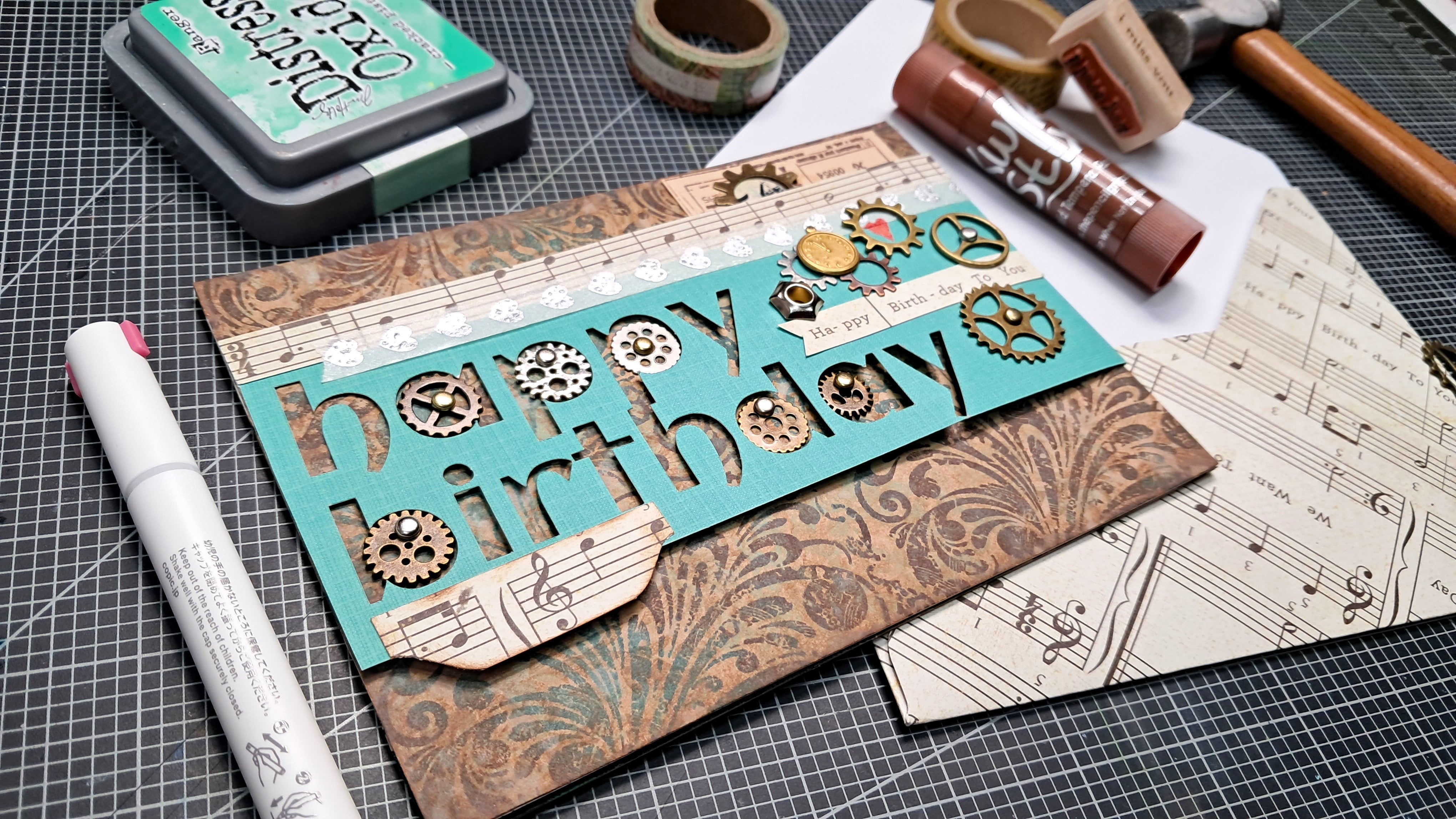 Frugal Crafter A5 Stamp Set Damask Background | Palette of Possibilities