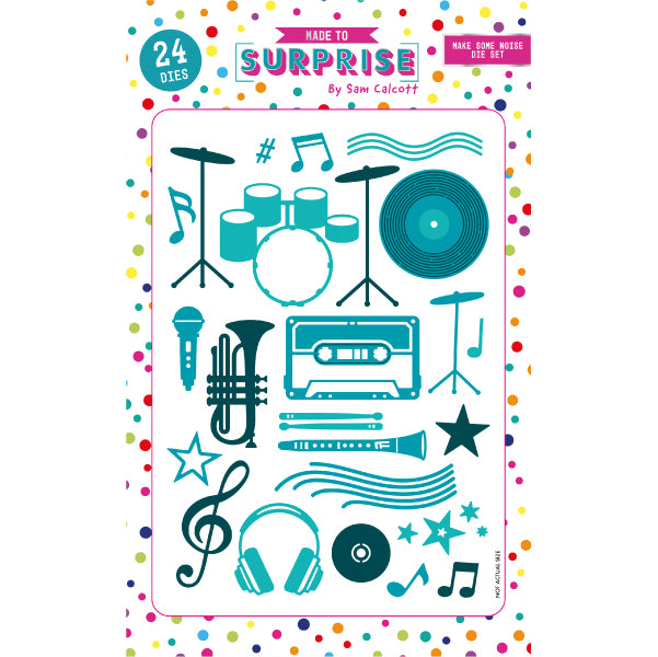 Made To Surprise by Sam Calcott Die Set - Make Some Noise | Rock and Pop