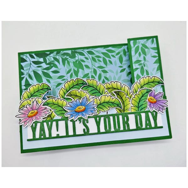 Made To Surprise A5 Clear Stamp Set Funky Flowers by Sam Calcott | Set of 15