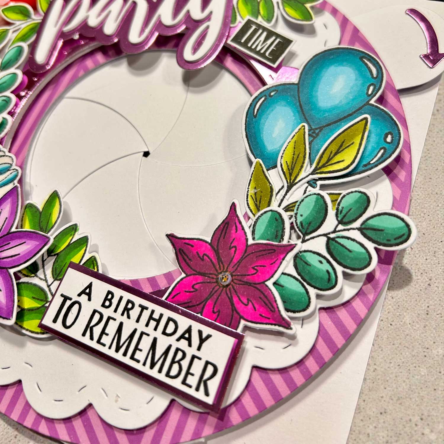 Made to Surprise A5 Stamp and Die Set Birthday Fun | Swivel & See