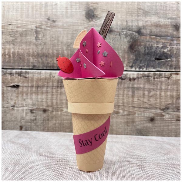 Simply Made Crafts Die Set Ice Cream Cone Gift Box Set of 14 | A Very British Summer Collection
