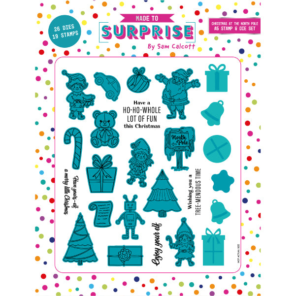 Made to Surprise A5 Stamp and Die Set Christmas At The North Pole | Christmas Explosion