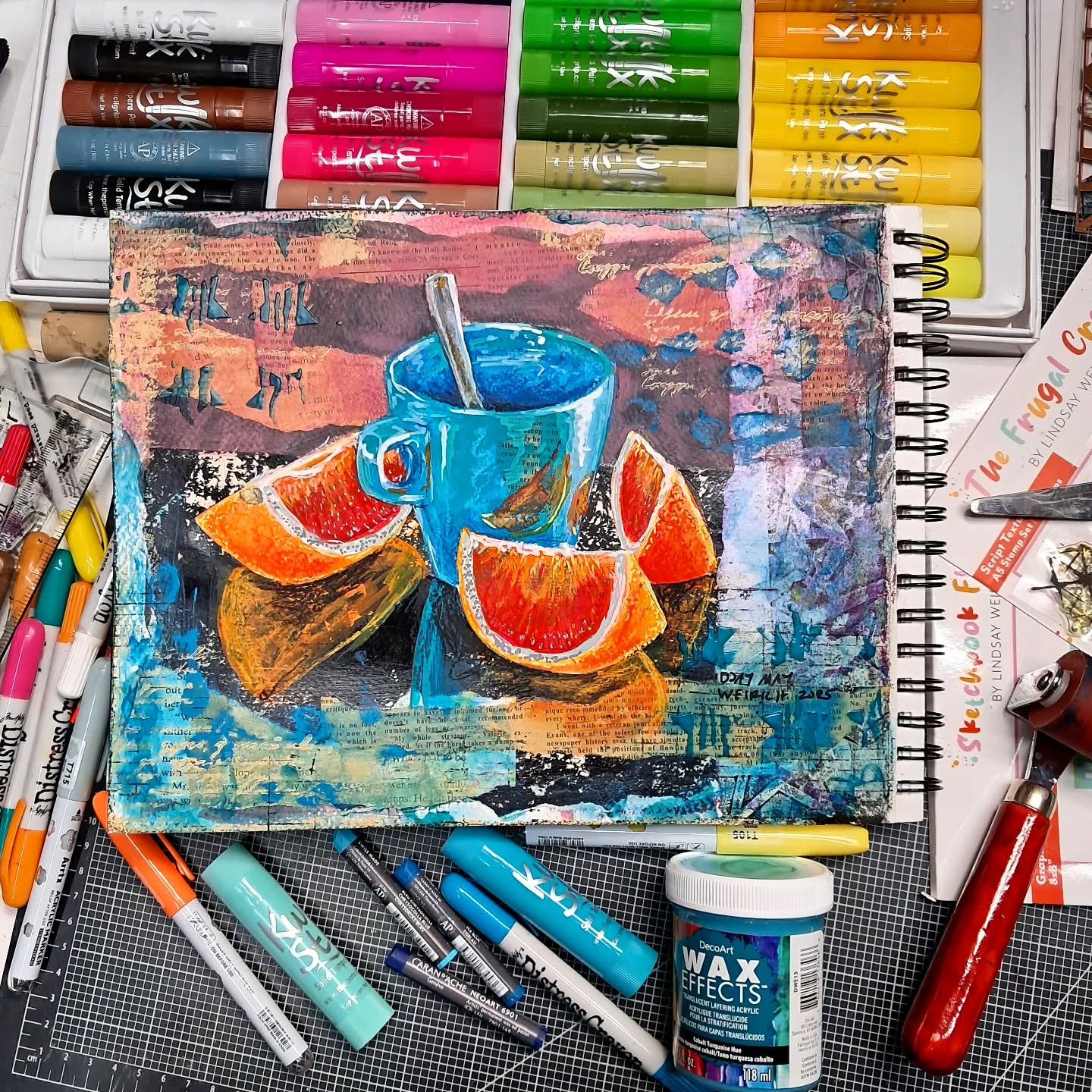 Frugal Crafter 8''x 8'' Stencil Graphic | Palette of Possibilities