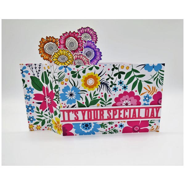 Made To Surprise A5 Clear Stamp Set Funky Flowers by Sam Calcott | Set of 15