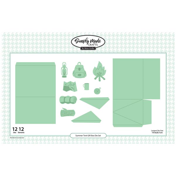 Simply Made Crafts Die Set Summer Tent Gift Box Set of 12 | A Very British Summer Collection