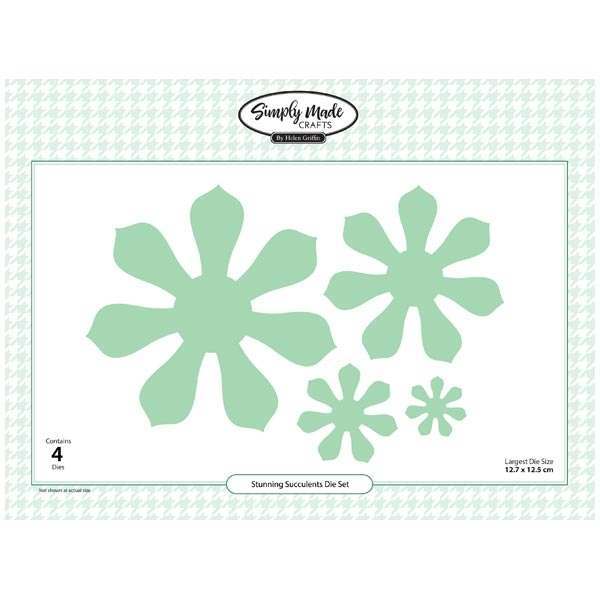 Simply Made Crafts Die Set Stunning Succulents Set of 4 | Botanical Collection