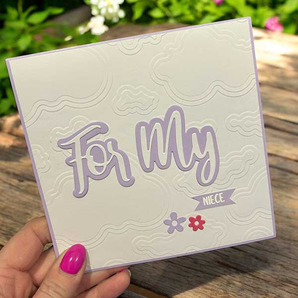 Made to Surprise 8in x 8in 3D Embossing Folder - A Surprise Inside - Clouds