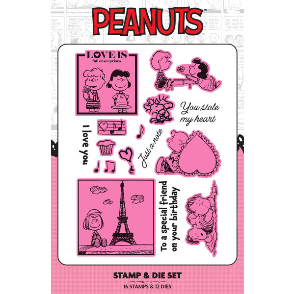 Peanuts A5 Stamp & Die Set With Love | Love Is…