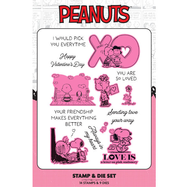 Peanuts A5 Stamp & Die Set You & Me | Love Is...