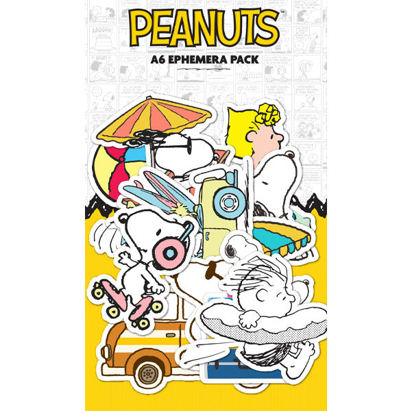 Peanuts A6 Ephemera Pack J'adore La Plage | J'adore La Plage