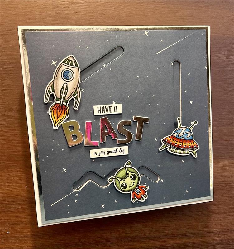 Made to Surprise A5 Stamp and Die - Up Above | Worth Every Penny