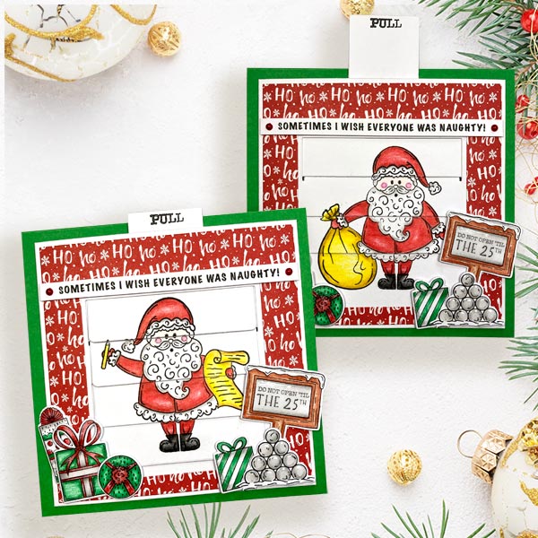 Made To Surprise 6in x 6in Die Set Shutter Blind Mechanism Set of 8 | Shutter Blind Cards Collection