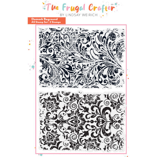 Frugal Crafter A5 Stamp Set Damask Background | Palette of Possibilities