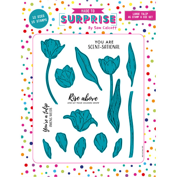 Made to Surprise A5 Stamp and Die Large Tulip | Bloomin' Wonderful