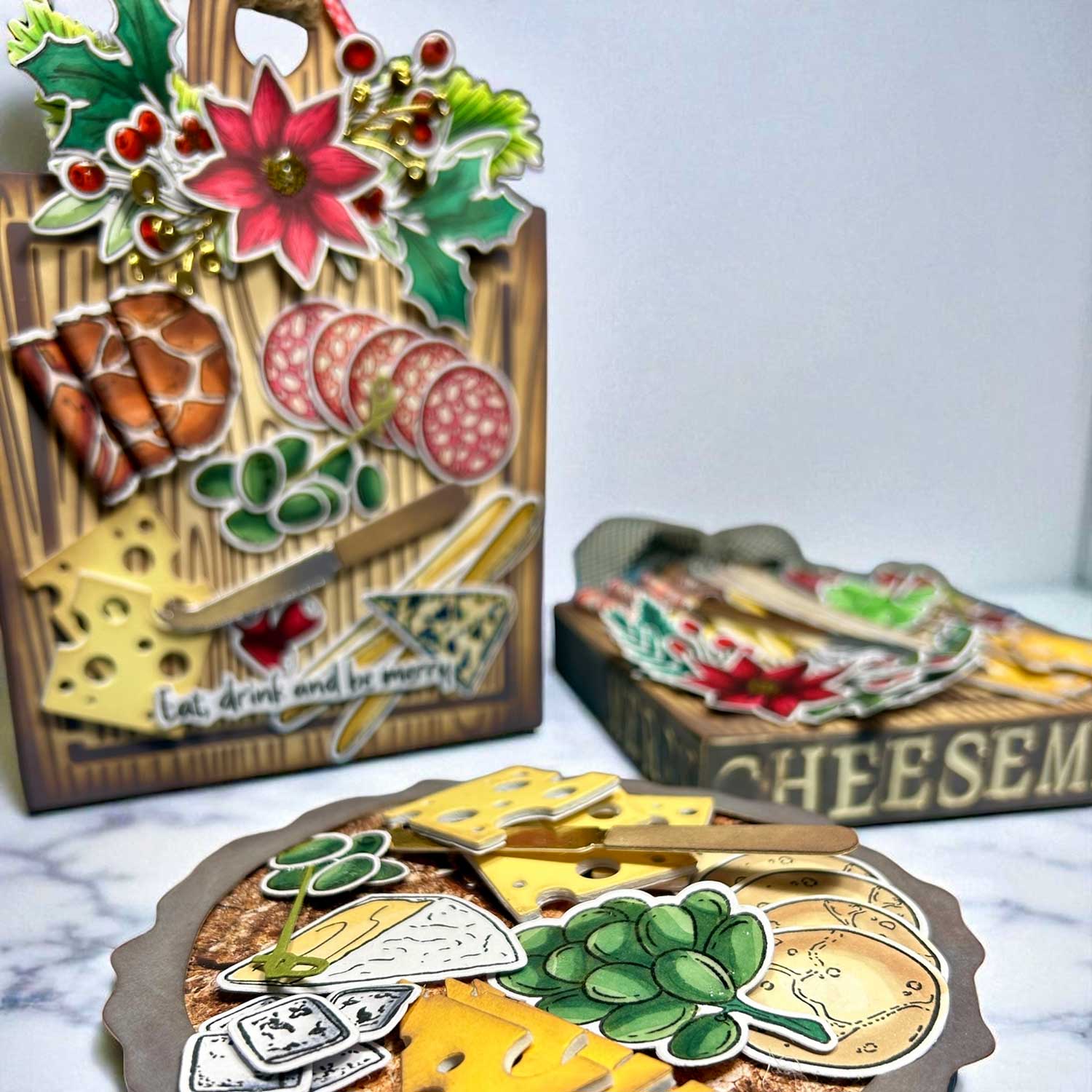 Made to Surprise 6 x 6'' Die Set Circular Woodgrain Board | Going Against The Grain