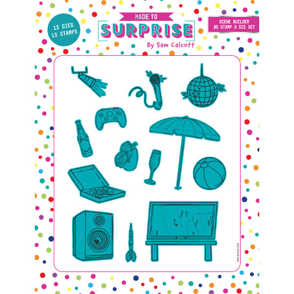 Made to Surprise A5 Stamp and Die Set Scene Builder | Let The Good Times Roll