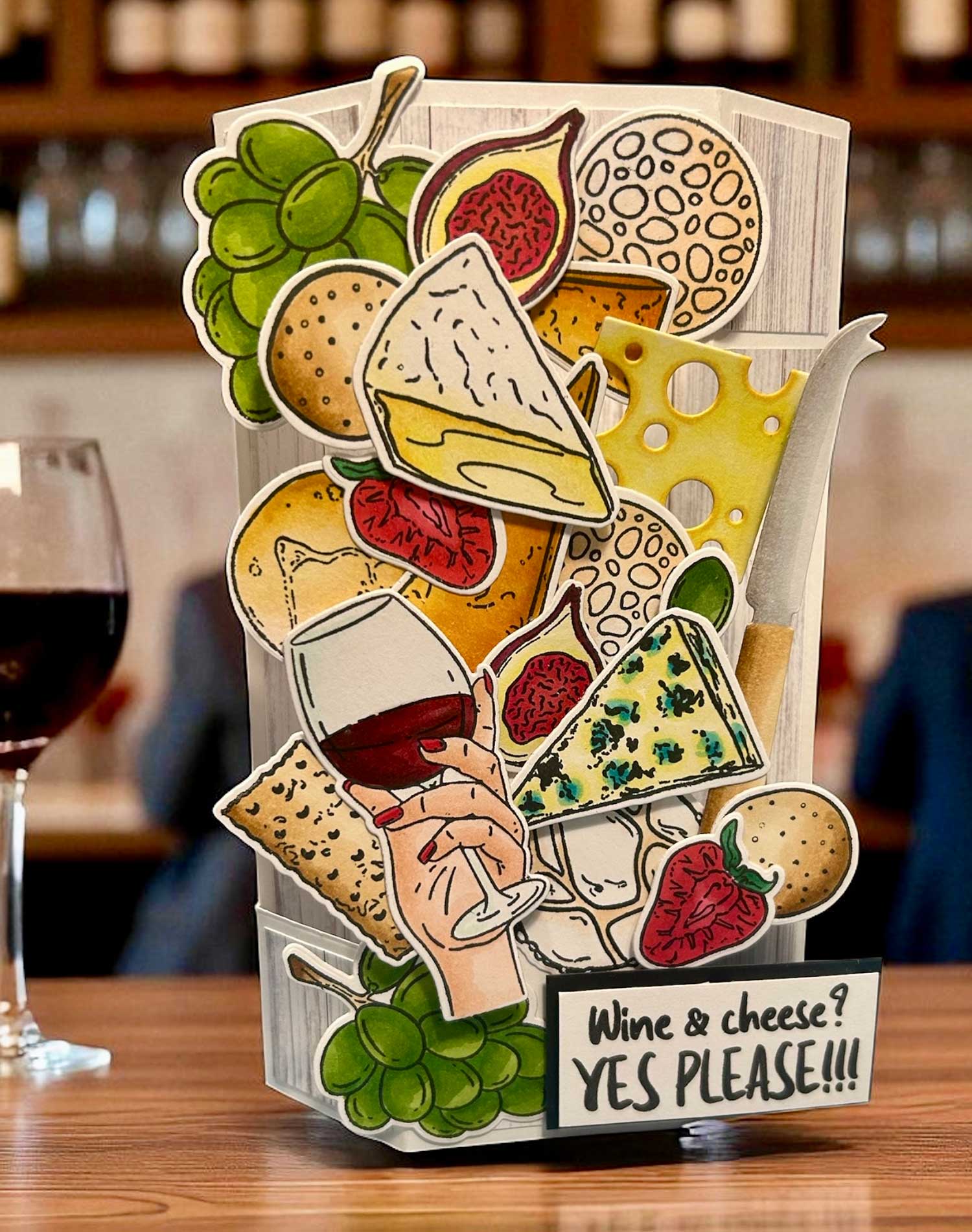 Made to Surprise A5 Stamp and Die Set Party Food | Going Against The Grain