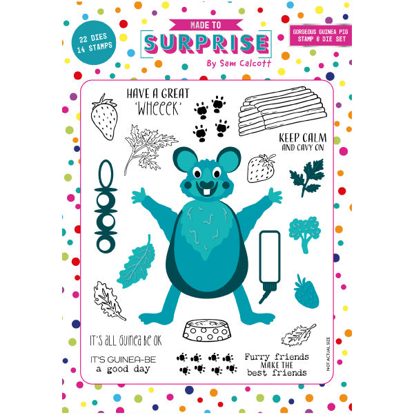 Made To Surprise Die & Stamp Set It's Only More Puppets Gorgeous Guinea Pig | Set of 36