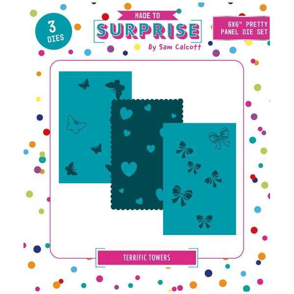 Made to Surprise Die Set 6in x 6in Pretty Panel Set of 3 | Terrific Towers Collection