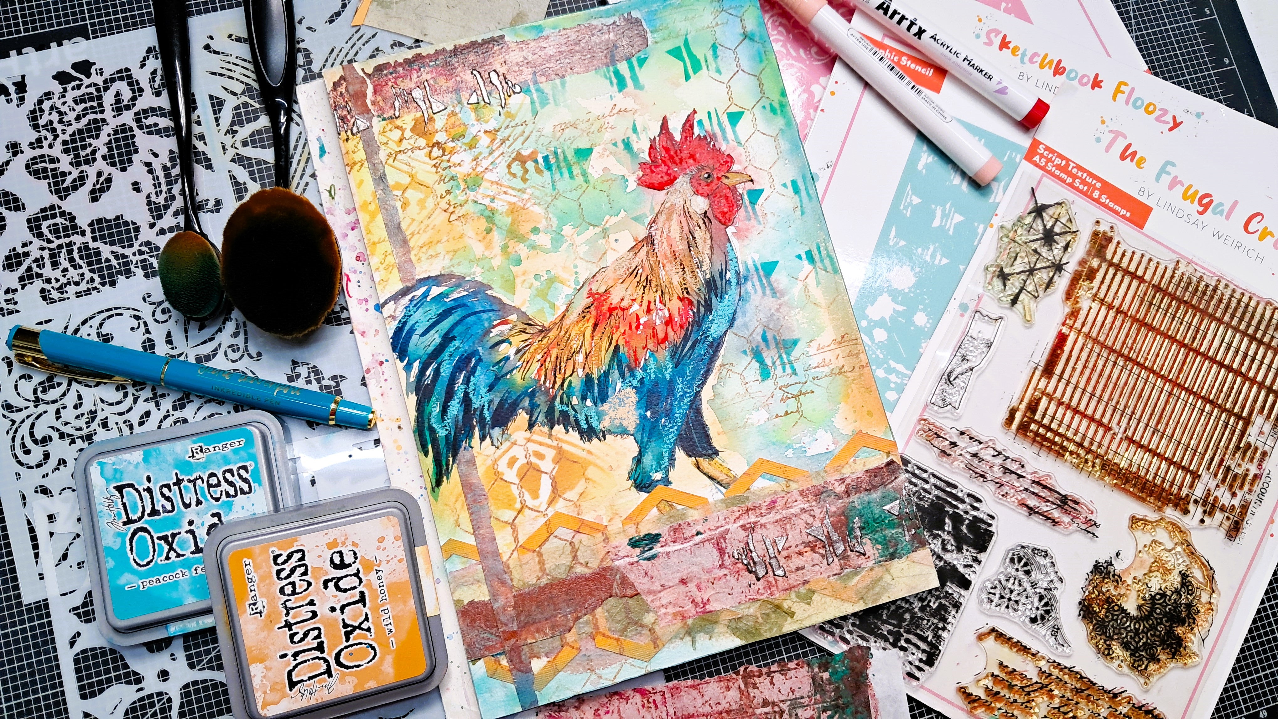 Frugal Crafter 8''x 8'' Stencil Vintage | Palette of Possibilities