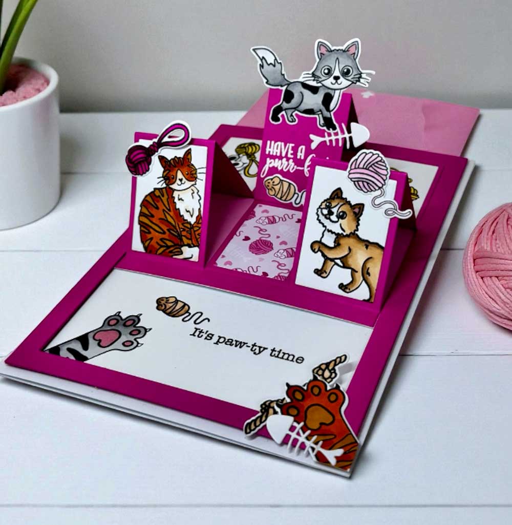 Made to Surprise A5 Stamp and Die Set Paw-sitively Cute | Glide & Slide
