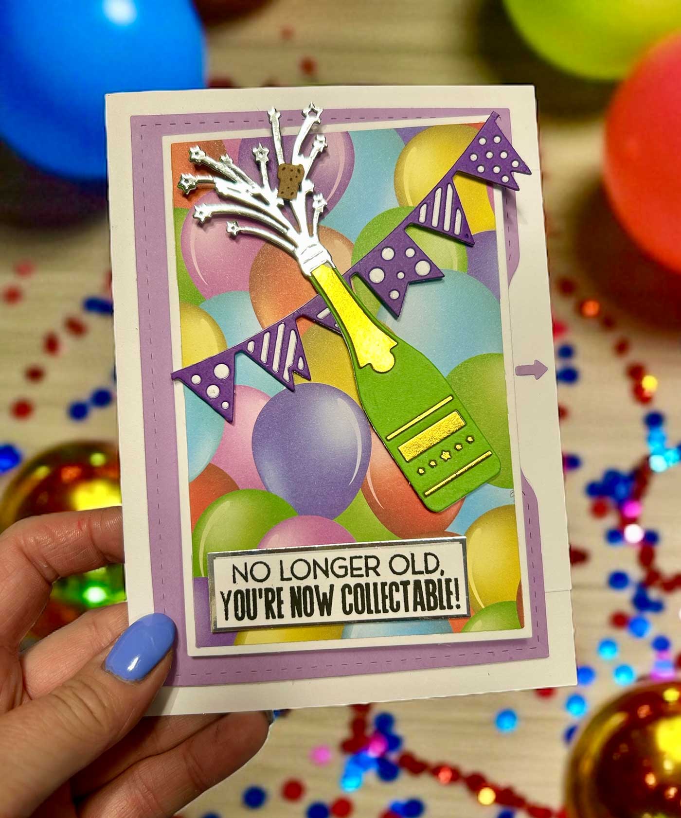 Made To Surprise Stamp and Die Set - Hoorah! | All Fun & Games