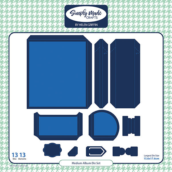 Simply Made Crafts Die Set Medium Album Set of 13 | Windows & Frames Collection