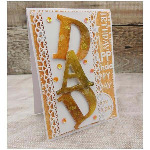 Card Making Magic Die Set Solid Alphabet Letter by Christina Griffiths