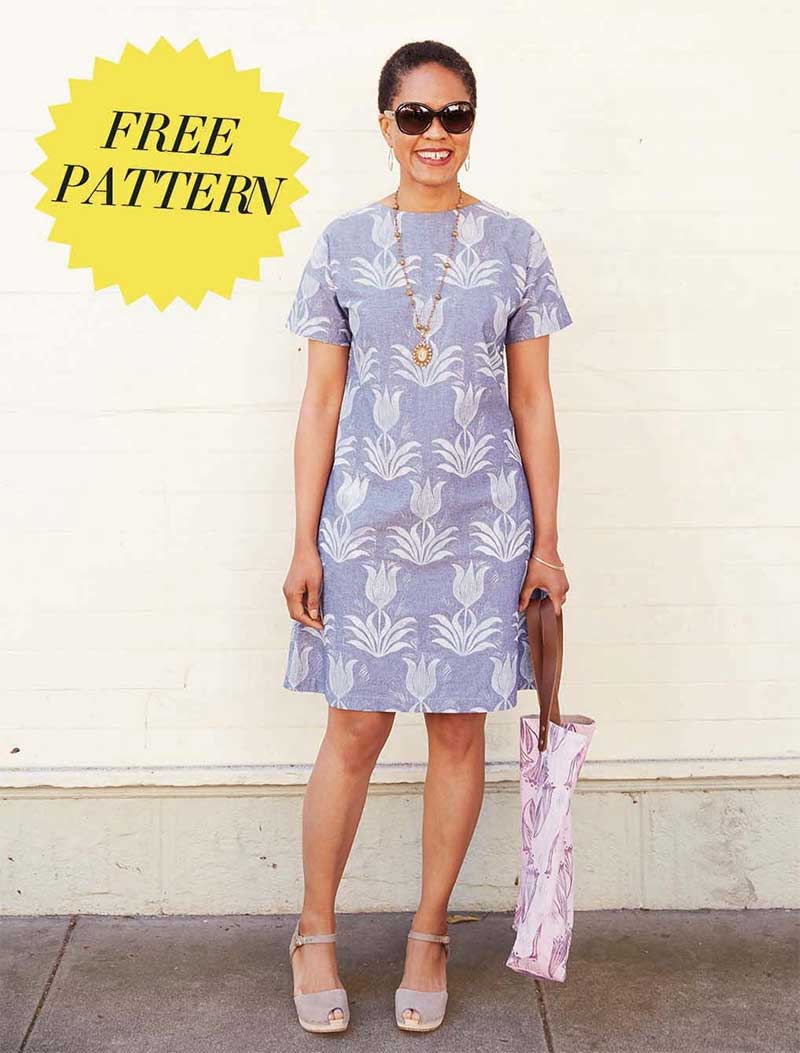 See yourself in print A-line dress