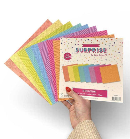 Made to Surprise 8'' x 8'' Paper Pack Retro Patterns  | Swivel & See
