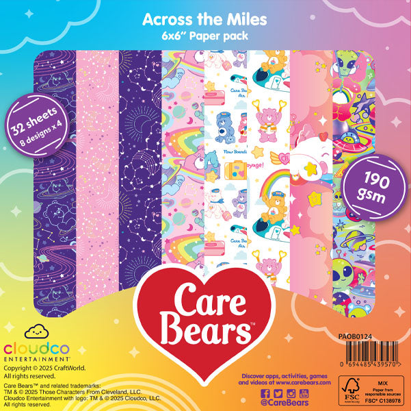 Care Bears 6 x 6 Paper Pack Across The Miles | Across The Miles
