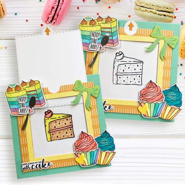 Made to Surprise 6in x 6in Mechanism Die Set Magic Colour Slide | Set of 7