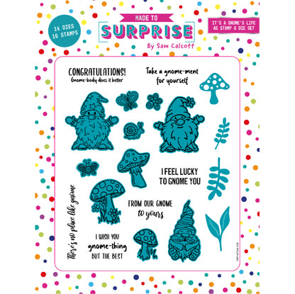 Made to Surprise A5 Stamp and Die Set It's A Gnome's Life | Enchanted Forest
